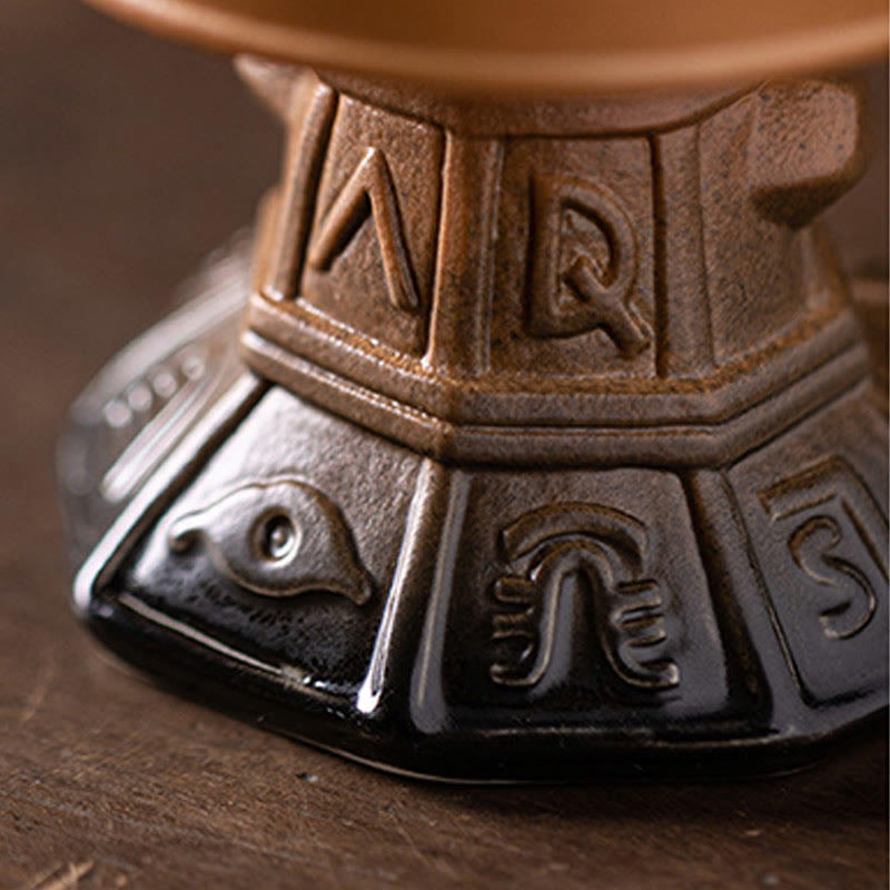 Buddha Stones Sanxingdui Uzdrawiająca ceramiczna kadzielnica Dekoracja biurka