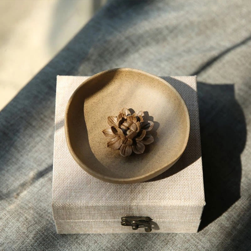 Buddha Stones, Lotos, Postument, Uzdrawiająca, Ceramiczna Kadzielnica Dekoracja
