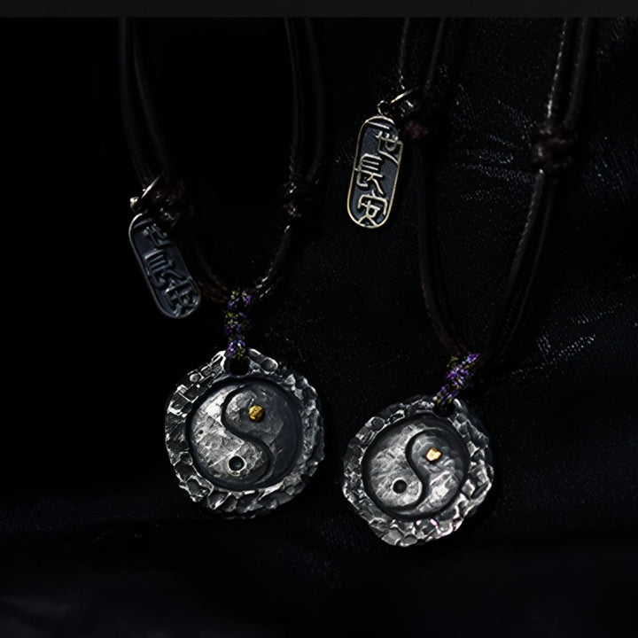 Buddha Stones 999 Sterling Silver Tai Chi Yin Yang Design Harmonia Naszyjnik Wisiorek - image 12