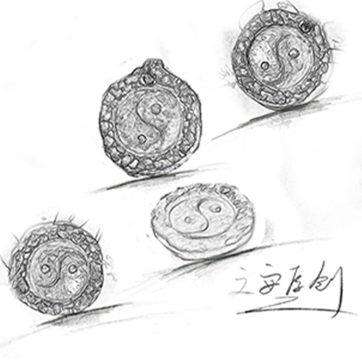 Buddha Stones 999 Sterling Silver Tai Chi Yin Yang Design Harmonia Naszyjnik Wisiorek - image 7