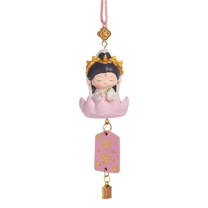 Buddha Stones Lotos Awalokiteśwara Budda Fu Charakter Bogactwo Samochód Wiszący Dekoracja