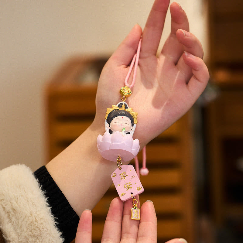 Buddha Stones Lotos Awalokiteśwara Budda Fu Charakter Bogactwo Samochód Wiszący Dekoracja