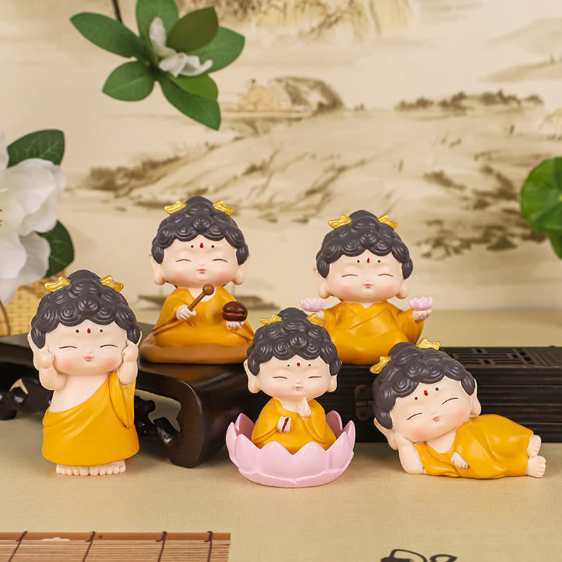 Buddha Stones Medytacja Lotos Amitabha Budda Żywica Statua Współczucie Dekoracja Domu