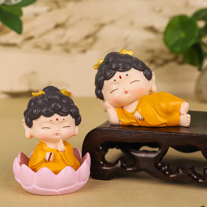 Buddha Stones Medytacja Lotos Amitabha Budda Żywica Statua Współczucie Dekoracja Domu