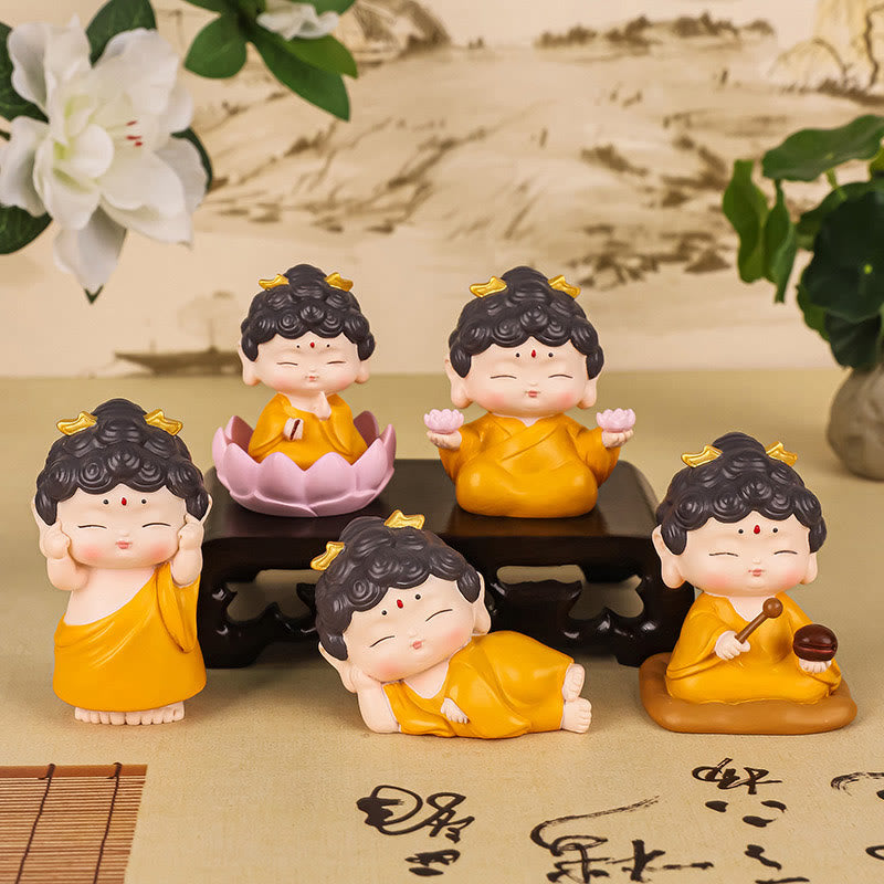 Buddha Stones Medytacja Lotos Amitabha Budda Żywica Statua Współczucie Dekoracja Domu - image 18