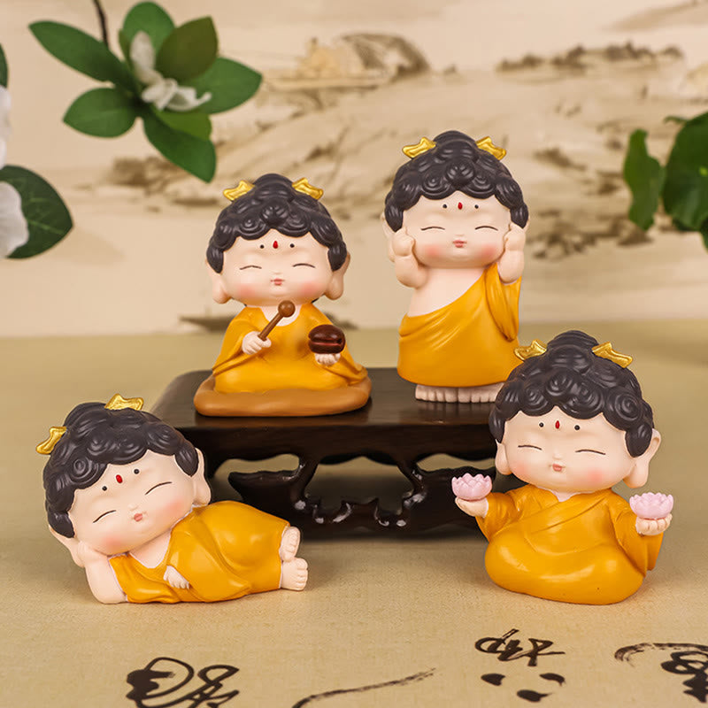 Buddha Stones Medytacja Lotos Amitabha Budda Żywica Statua Współczucie Dekoracja Domu