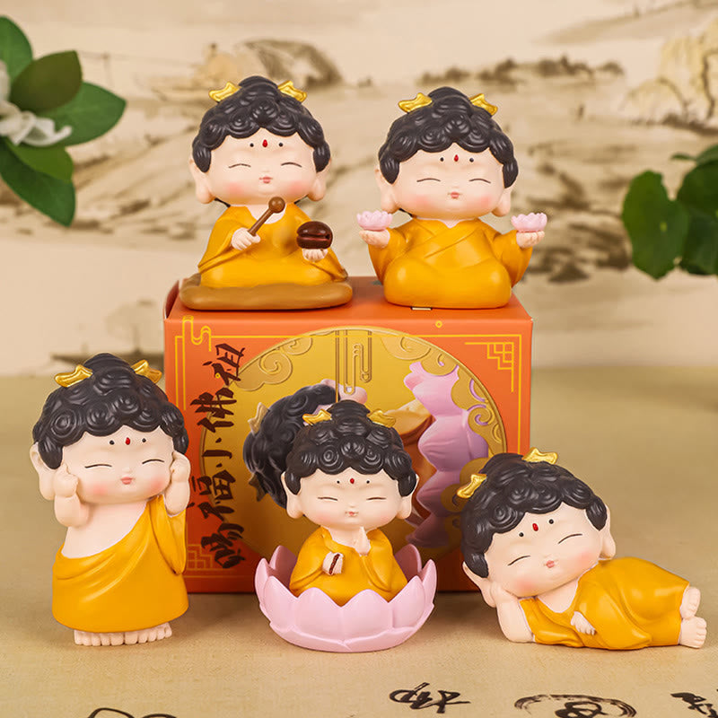 Buddha Stones Medytacja Lotos Amitabha Budda Żywica Statua Współczucie Dekoracja Domu