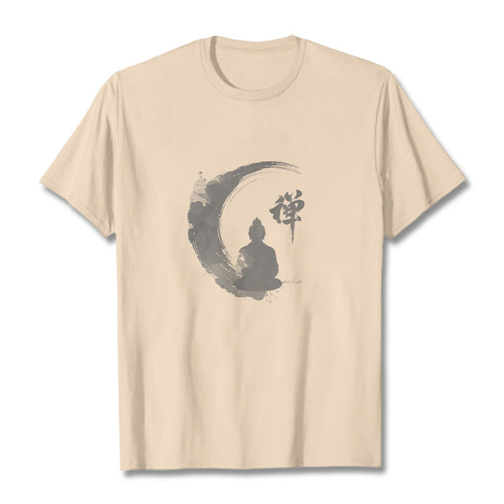 Koszulka z nadrukiem Buddha Stones Buddy Medytujący Budda Wzór Bawełna T-shirt - For - 2XL - image 17