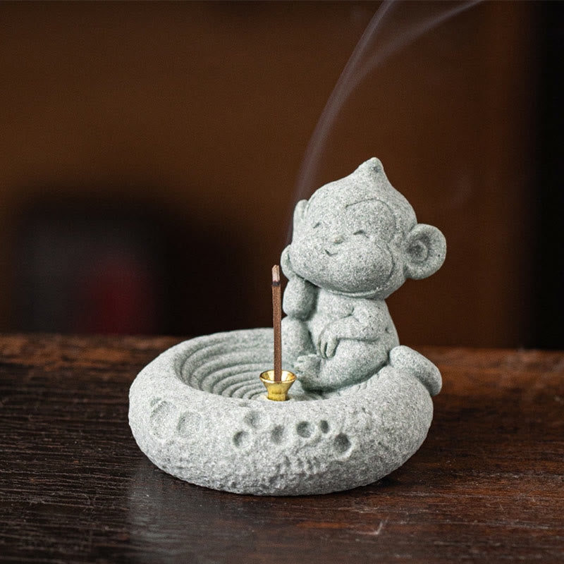 Buddha Stones Chiński Zodiak Uzdrawiający Kadzidło Palnik Dekoracja Biurka