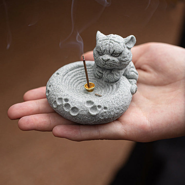 Buddha Stones Chiński Zodiak Uzdrawiający Kadzidło Palnik Dekoracja Biurka