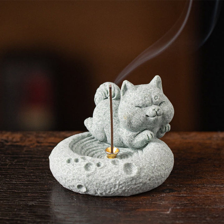 Buddha Stones Chiński Zodiak Uzdrawiający Kadzidło Palnik Dekoracja Biurka