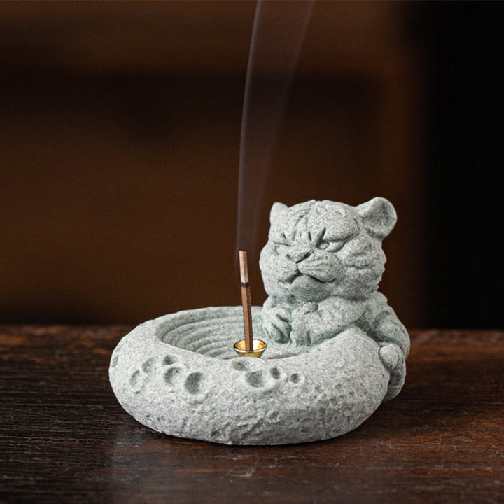 Buddha Stones Chiński Zodiak Uzdrawiający Kadzidło Palnik Dekoracja Biurka