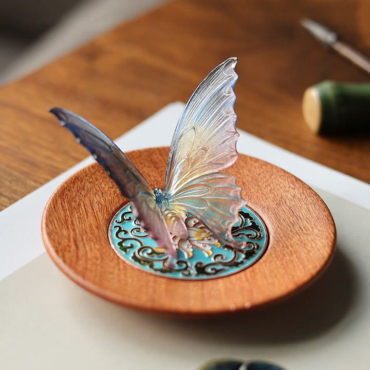 Buddha Stones Motyl Uzdrawiający Kadzidło Palnik Dekoracja Biurka