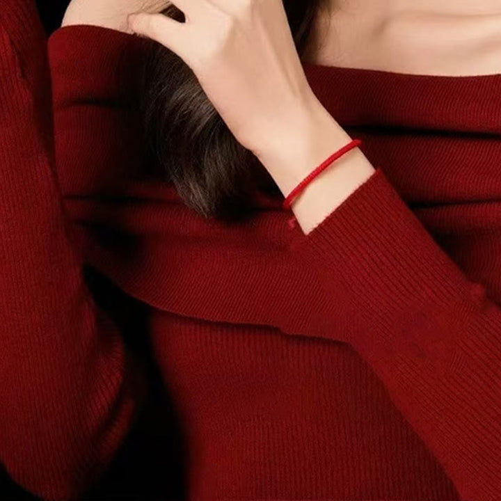 Buddha Stones Czerwony Sznur 925 Srebro Sterling Pięć Sposobów Bransoletka Połączenie Bogactwa - image 3