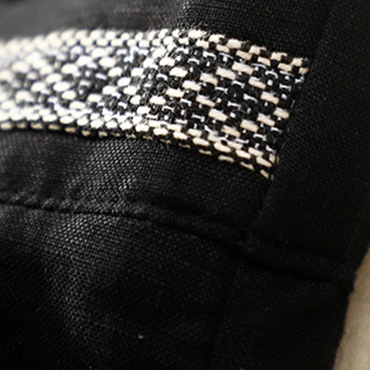 Buddha Stones Jednokolorowe Przód Guziki Tył Elastyczna Bawełna Len Spodnie Damskie Z Kieszeniami - image 32