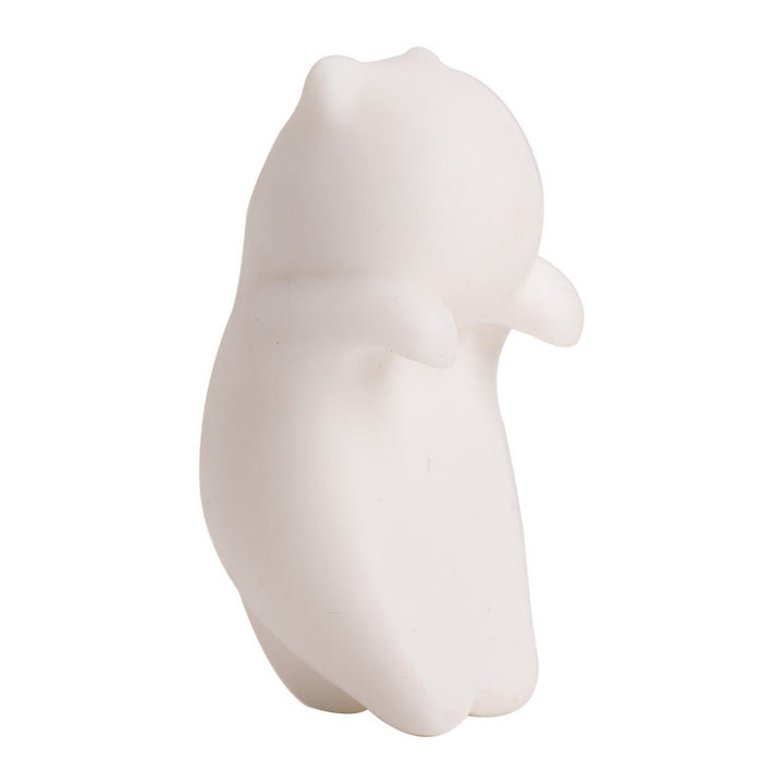 Buddha Stones Mini Wiszące Białe Koty Herbata Zwierzę Ceramiczne Figurki Dekoracja Biurka Domowego