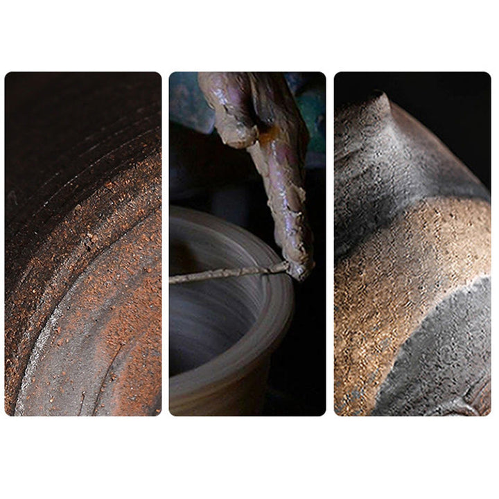 Buddha Stones Mały Brązowy Kapelusz Mnicha Sitko Ceramiczne Akcesoria Do Herbaty Figurka Dekoracja Biurka Zen Dom - image 16