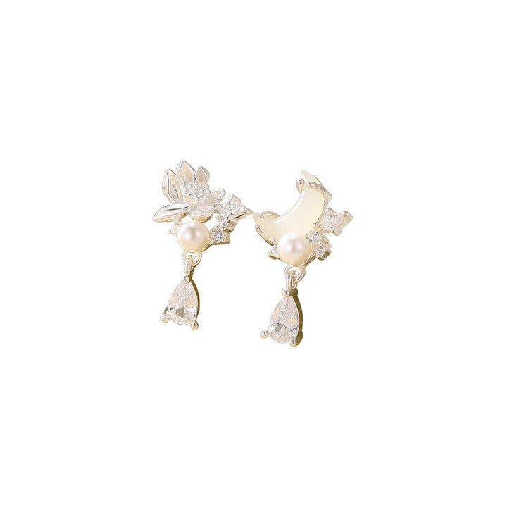 Kolczyki z Buddha Stones Hetian Jade 925 Srebro Sterlingowe Cyrkonia Perła Obfitość  - image 10