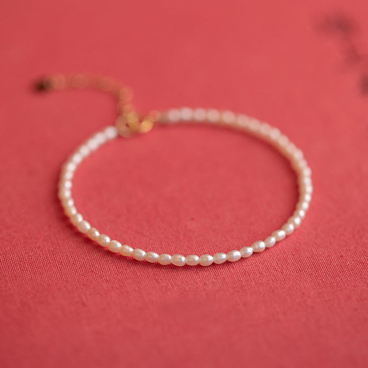 Buddha Stones 2 mm Naturalne Perły Ultracienkie Koraliki 14k Złota Miedź Bransoletka Mądrości