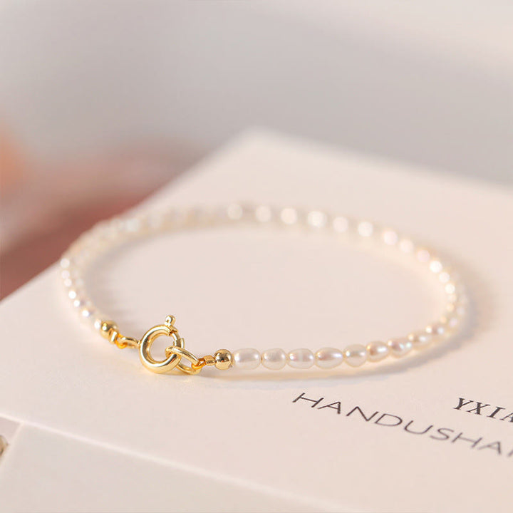 Buddha Stones 2 mm Naturalne Perły Ultracienkie Koraliki 14k Złota Miedź Bransoletka Mądrości