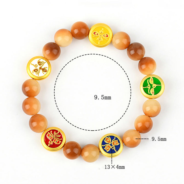 Buddha Stones Nasiona Bodhi Pięć Kierunków Bransoletka Mądrości Bogów Bogactwa