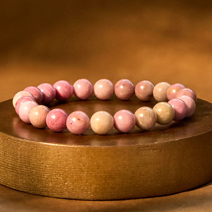 Bransoletka z Buddha Stones Rodonit Uzdrawiające Relacje