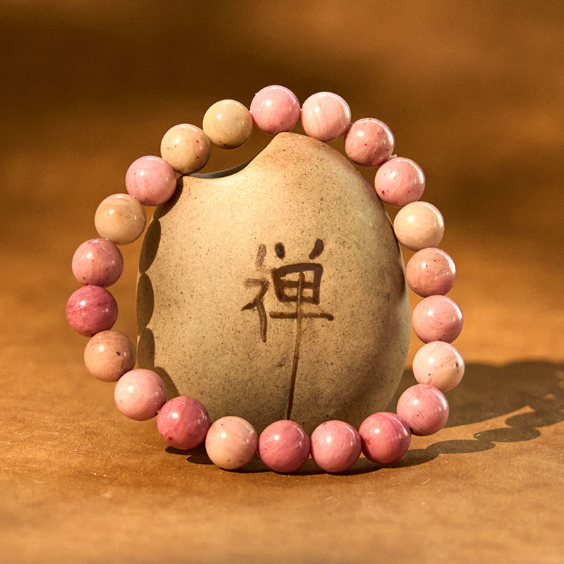 Bransoletka z Buddha Stones Rodonit Uzdrawiające Relacje