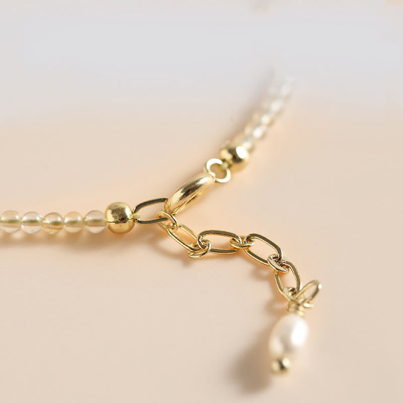 Buddha Stones 2,5 mm Ultra-cienkie Cytryn Turmalin 14K Złoto Wypełnione Miedzią Koraliki Bransoletka Dobrobytu - image 4