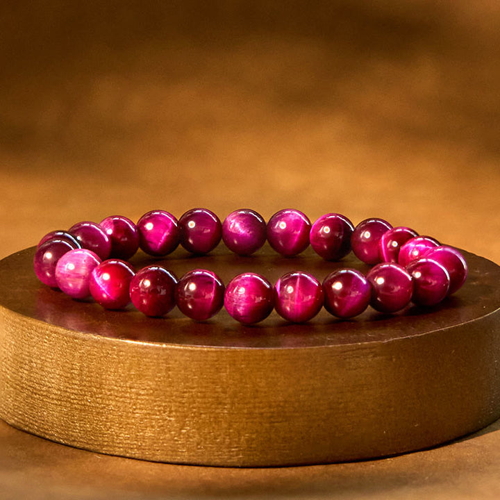 Bransoletka Buddha Stones Red Tiger Eye Calm