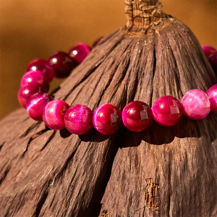 Bransoletka Buddha Stones Red Tiger Eye Calm