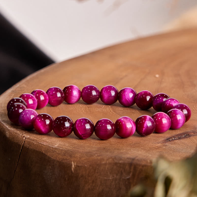 Bransoletka Buddha Stones Red Tiger Eye Calm