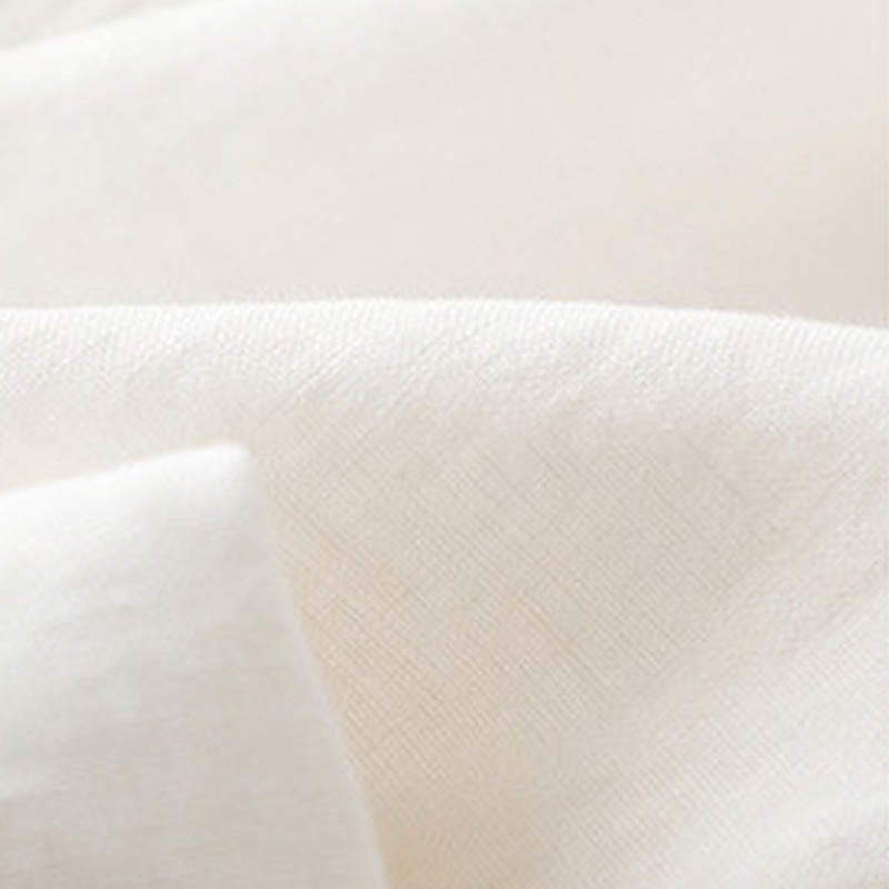 Spodnie damskie z szerokimi nogawkami Buddha Stones w jednolitym kolorze z zakładkami z boku, bawełniane i lniane, z kieszeniami - image 17