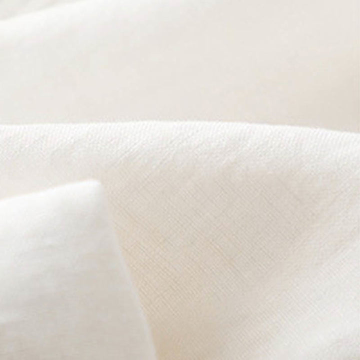 Spodnie damskie z szerokimi nogawkami Buddha Stones w jednolitym kolorze z zakładkami z boku, bawełniane i lniane, z kieszeniami - image 17