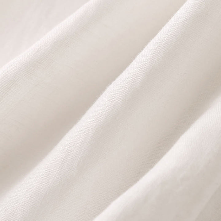 Spodnie damskie z szerokimi nogawkami Buddha Stones Casual Plain Color Lace-up Cotton Linen - image 33