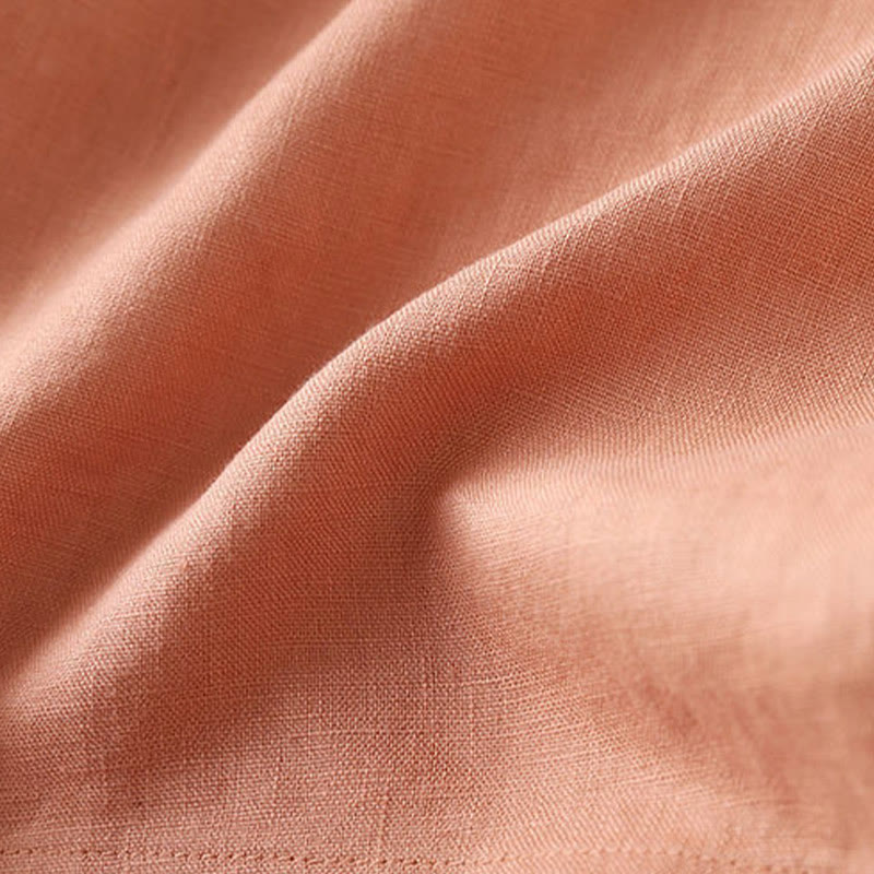 Buddha Stones Jednokolorowe, guziki, zamek błyskawiczny, bawełniane, damskie szorty z kieszeniami - image 8