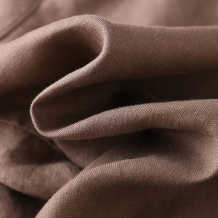 Buddha Stones Jednokolorowe, guziki, zamek błyskawiczny, bawełniane, damskie szorty z kieszeniami - image 20