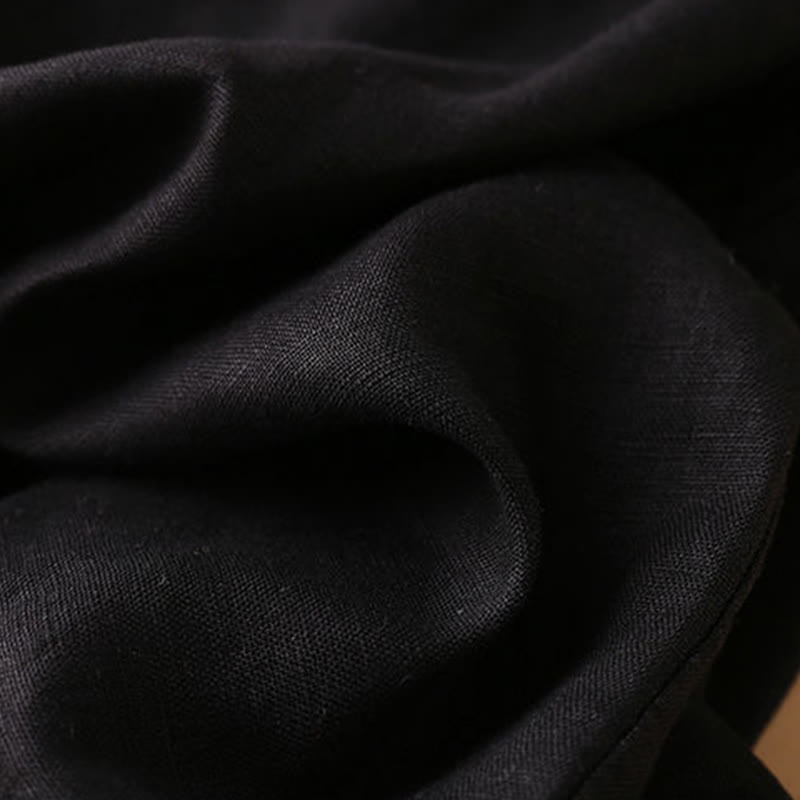 Buddha Stones Jednokolorowe, guziki, zamek błyskawiczny, bawełniane, damskie szorty z kieszeniami - image 27