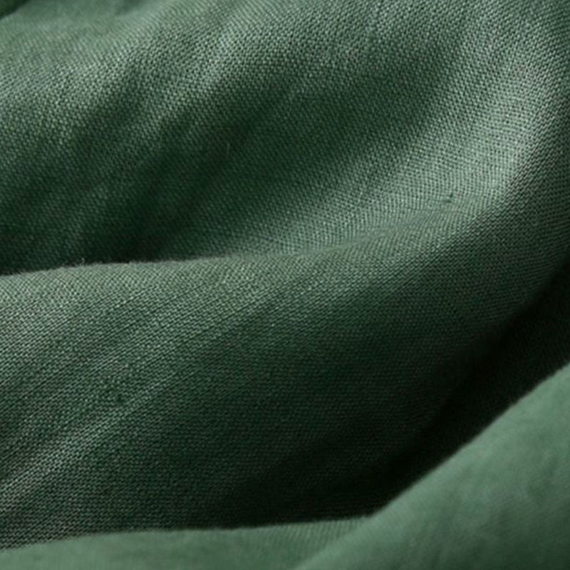 Buddha Stones Jednokolorowe Plisowane Zamki Błyskawiczne Guziki Bawełniane Lniane Damskie Szorty Z Kieszeniami - image 20