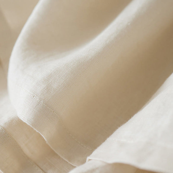 Szorty damskie Buddha Stones Casual Solid Plain Color Cotton Linen z kieszeniami