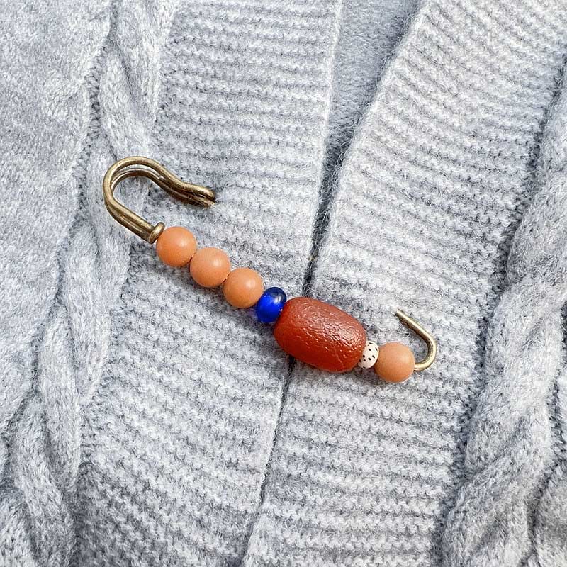 Broszka Buddha Stones Bodhi Seed Agat Calm Harmony