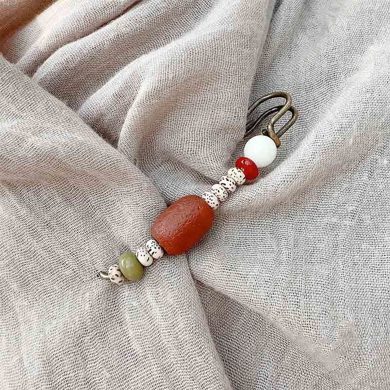 Broszka Buddha Stones Bodhi Seed Agat Calm Harmony