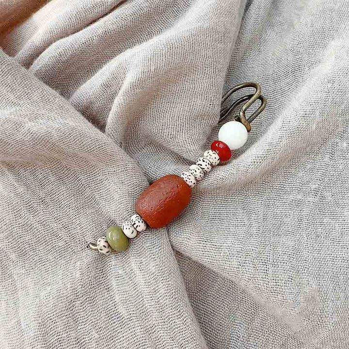 Broszka Buddha Stones Bodhi Seed Agat Calm Harmony