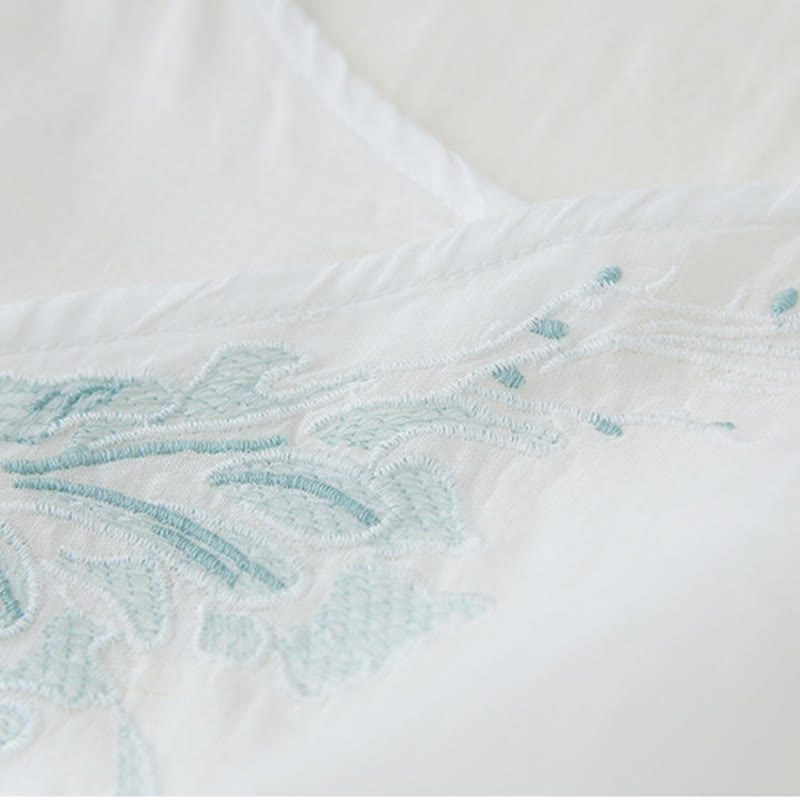 Koszula damska z haftem w kamienie Buddha Stones , z bawełny i lnu, z trzema czwartymi rękawami - image 11