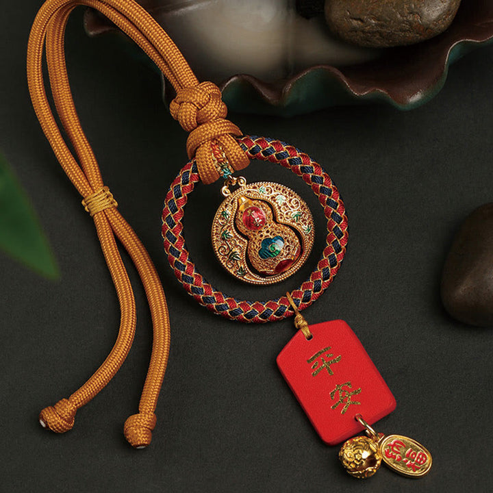 Buddha Stones Gourd Fu Charakter Bezpieczny I Dobrze Fortune Samochód Wiszący Dekoracja