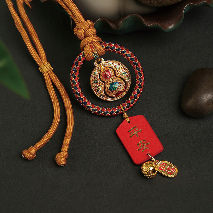 Buddha Stones Gourd Fu Charakter Bezpieczny I Dobrze Fortune Samochód Wiszący Dekoracja