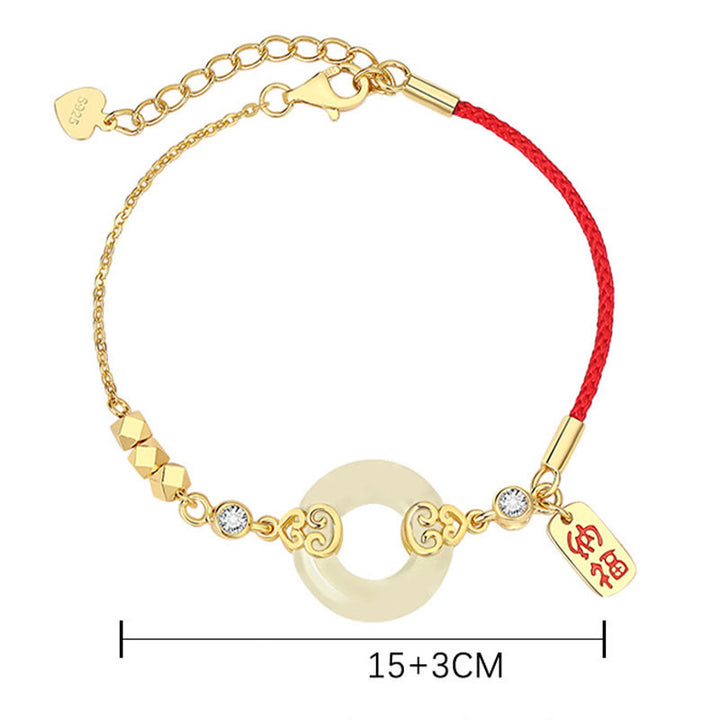 Buddha Stones 925 Srebro Sterling Naturalny Hetian Jade Gourd Klamra Pokoju Cyrkon Szczęścia Bransoletka Naszyjnik Wisiorek Kolczyki - image 5