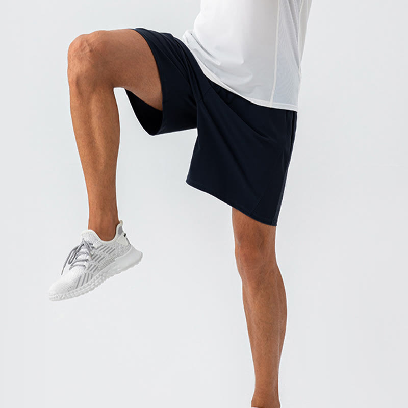 Buddha Stones Męskie Luźne Oddychające Nylonowe Szybkoschnące Sportowe Szorty Z Kieszeniami - image 9