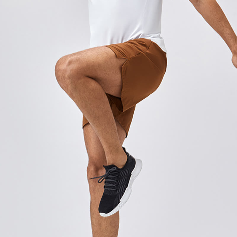 Szorty sportowe męskie Buddha Stones z kieszeniami, luźne, nylonowe, szybkoschnące, z nadrukiem - image 4