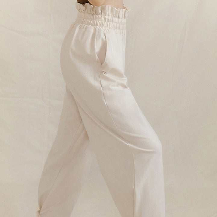 Buddha Stones Luźne Damskie Spodnie Spandex Z Kieszeniami Z Klamrą - image 19