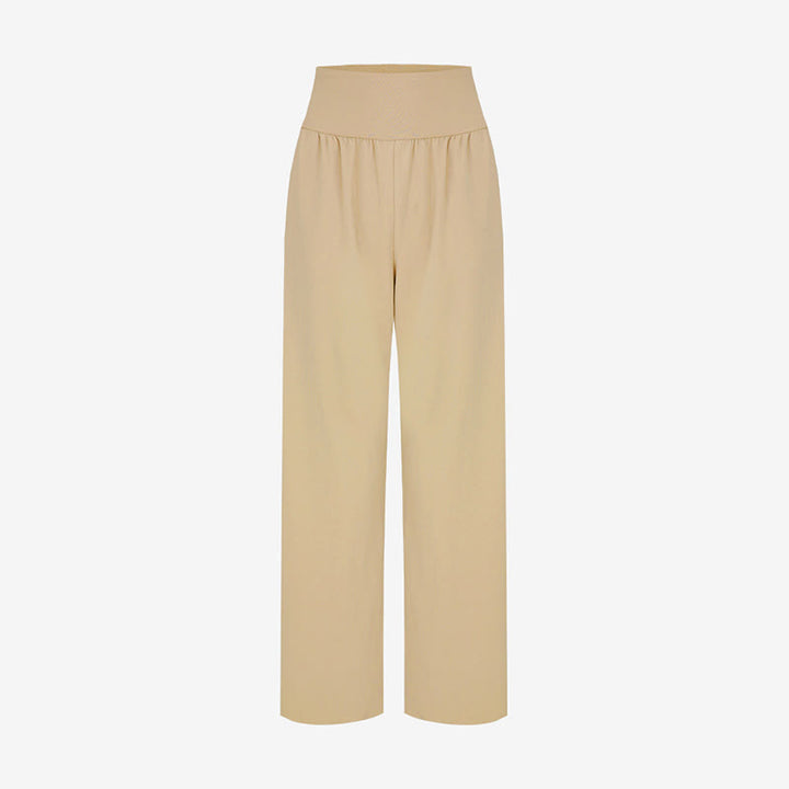 Spodnie damskie Leica z kieszeniami i luźnymi nogawkami Buddha Stones z prostymi nogawkami i wysokim stanem - image 24